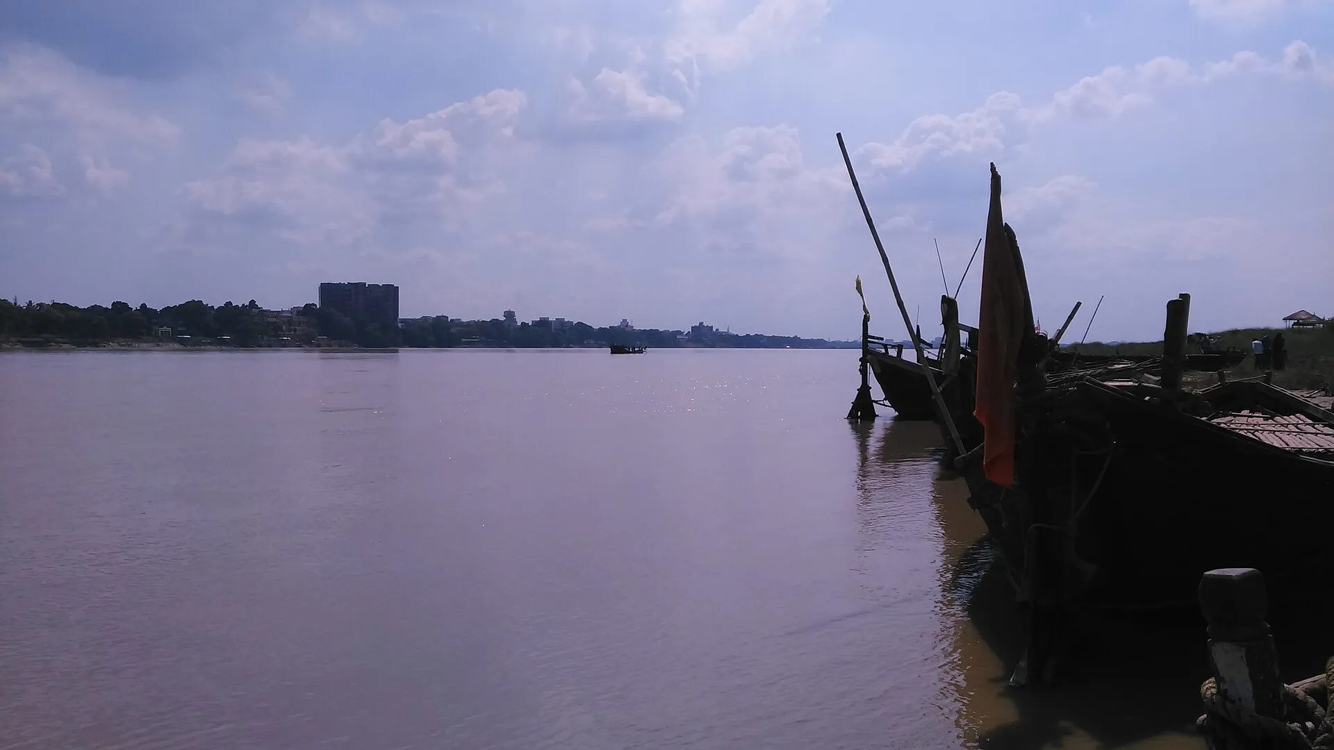 The Ganga at Patna, photographed in 2015.